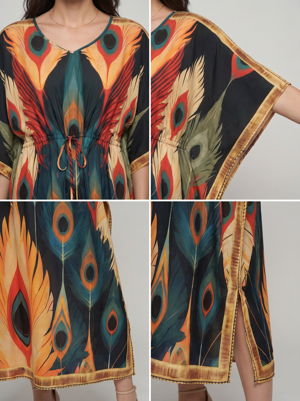 Kaftán premium colombiano adaptable desde talla S hasta 4XL